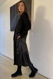 Oscar Rumi Smock Dress Leopard Black /9=
